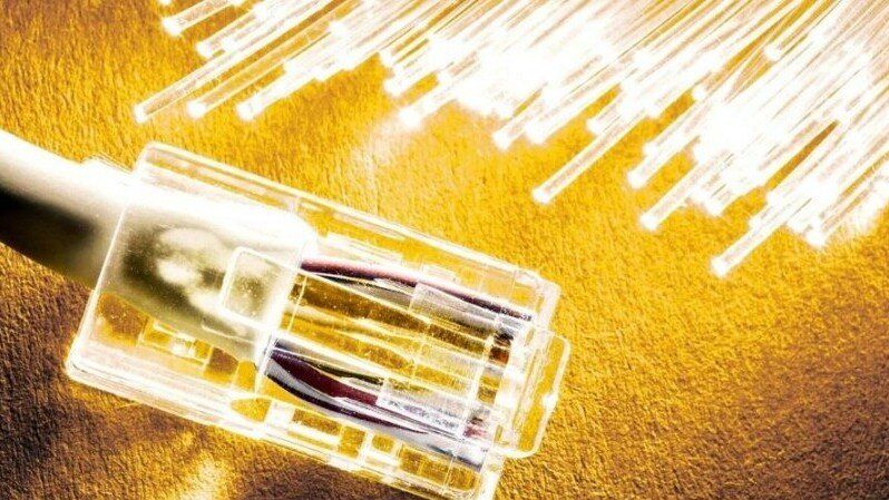 Glasfaserkabel visualisiert