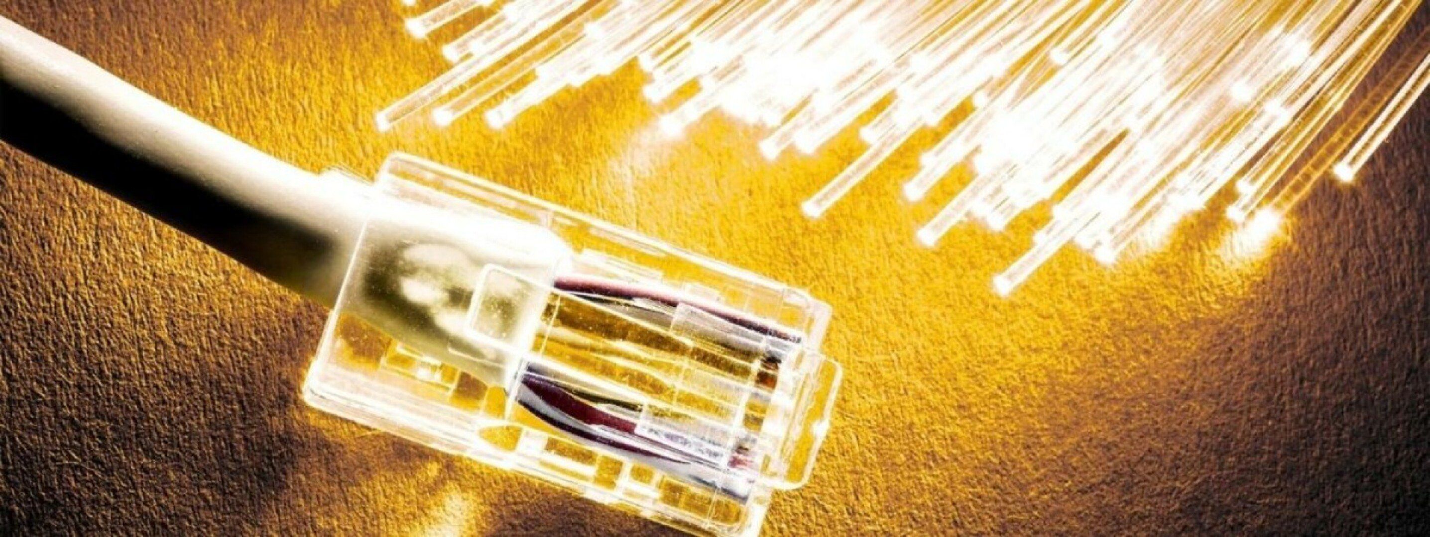 Glasfaserkabel visualisiert