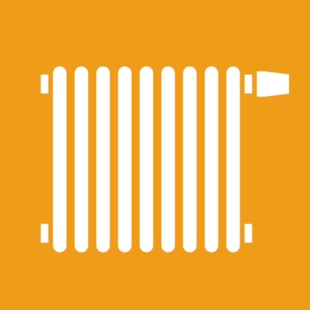 Das Bild stellt einen Typen von Heizkörpern und dessen Funktion dar.