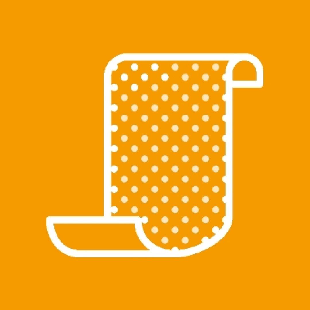 Schleifpapier symbolisiert den Prozess des Abschleifens von Roststellen vor dem Streichen des Heizkörpers.