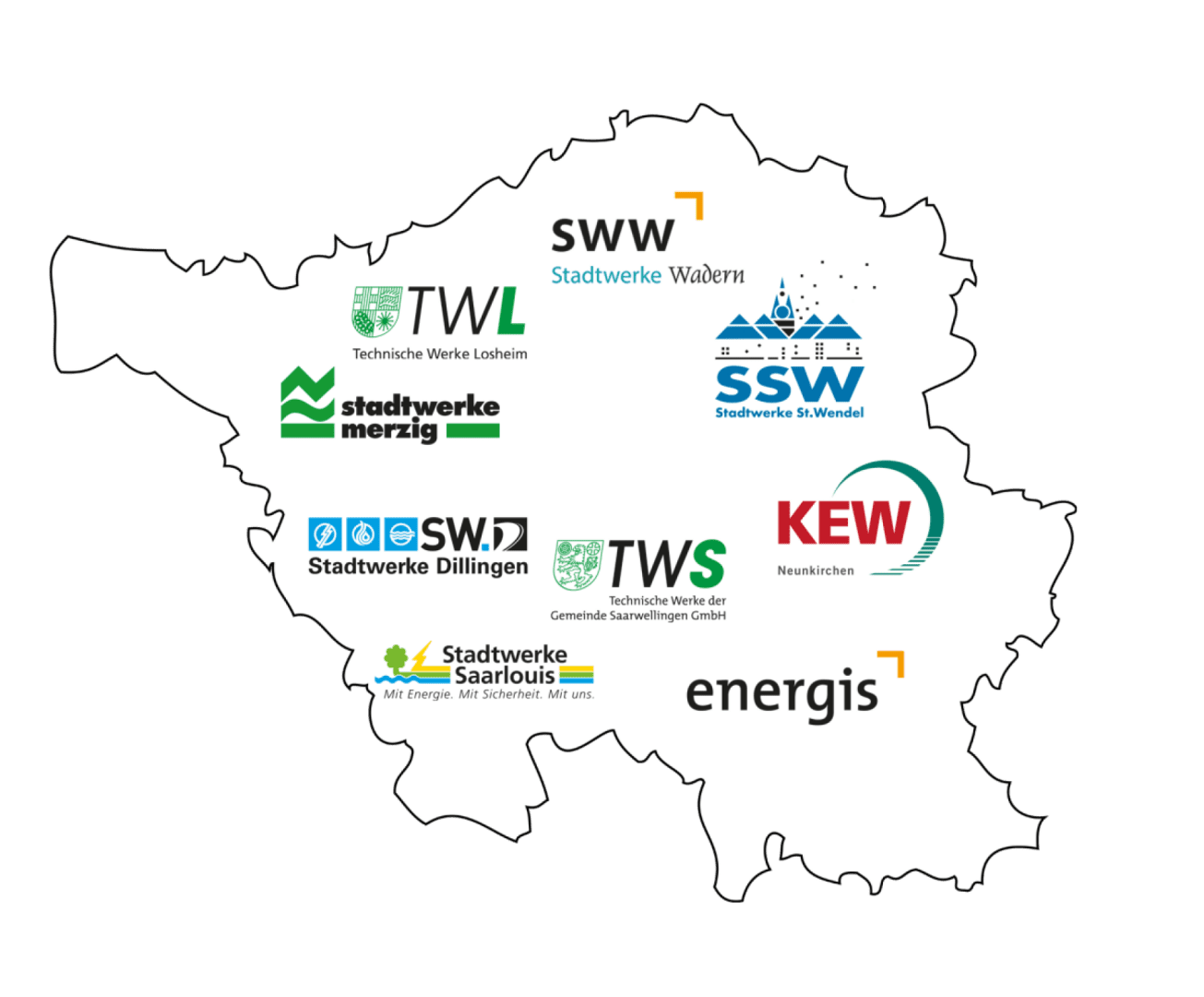 Karte Stadtwerkepartner