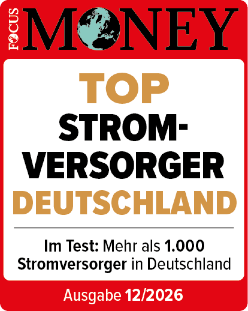 Top Stromversorger Deutschland - Focus Money Siegel 2026