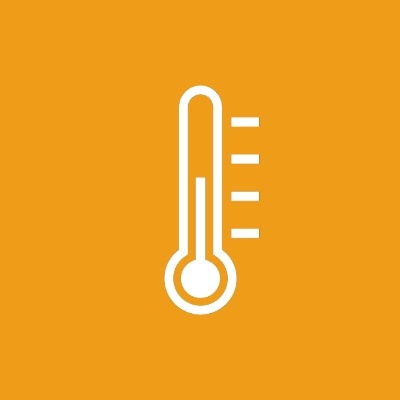 Ein Thermometer symbolisiert die Temperatureinstellung eines Durchlauferhitzers zur Senkung des Stromverbrauchs.