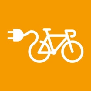 Ein Icon mit einem E-Bike symbolisiert, dass die THG-Quote für E-Autos auch für andere Elektrofahrzeuge gilt.